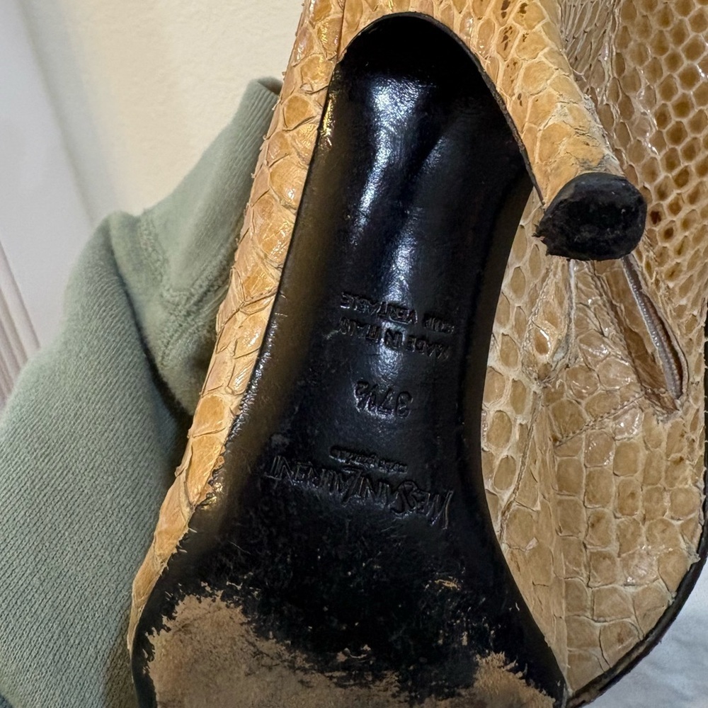 Yves Saint Laurent Vintage Snakeskin Boots - Picture 4 of 10